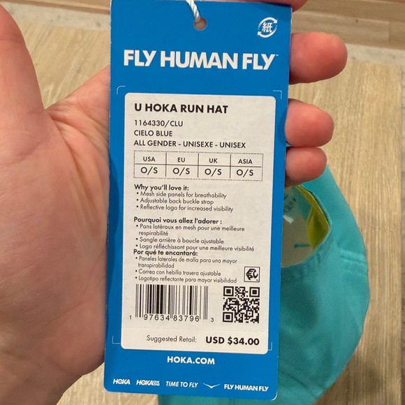 Hoka Aqua Cielo blue Run hat - Picture 7 of 7